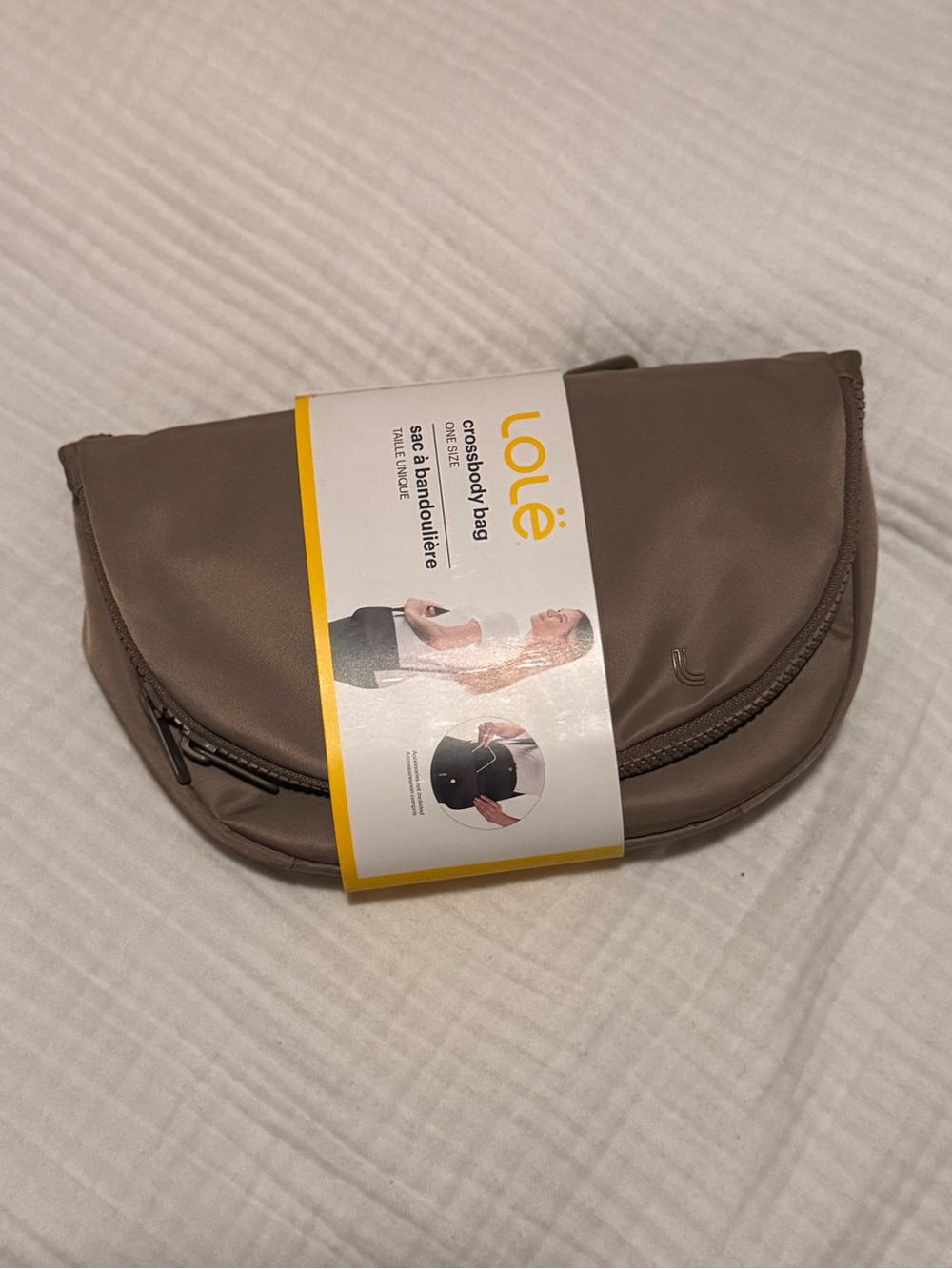 Brand new Lole Taupe Crossbody Bag pouch